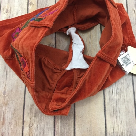 Miss Sixty Mini Skirt Velvet Embroidery Shorts NEW - Picture 8 of 8